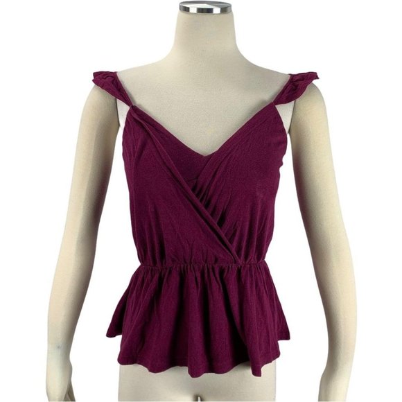 Jovovich Tops - Jovovich Hawk Small Purple Top Sleeveless Wrap Tie